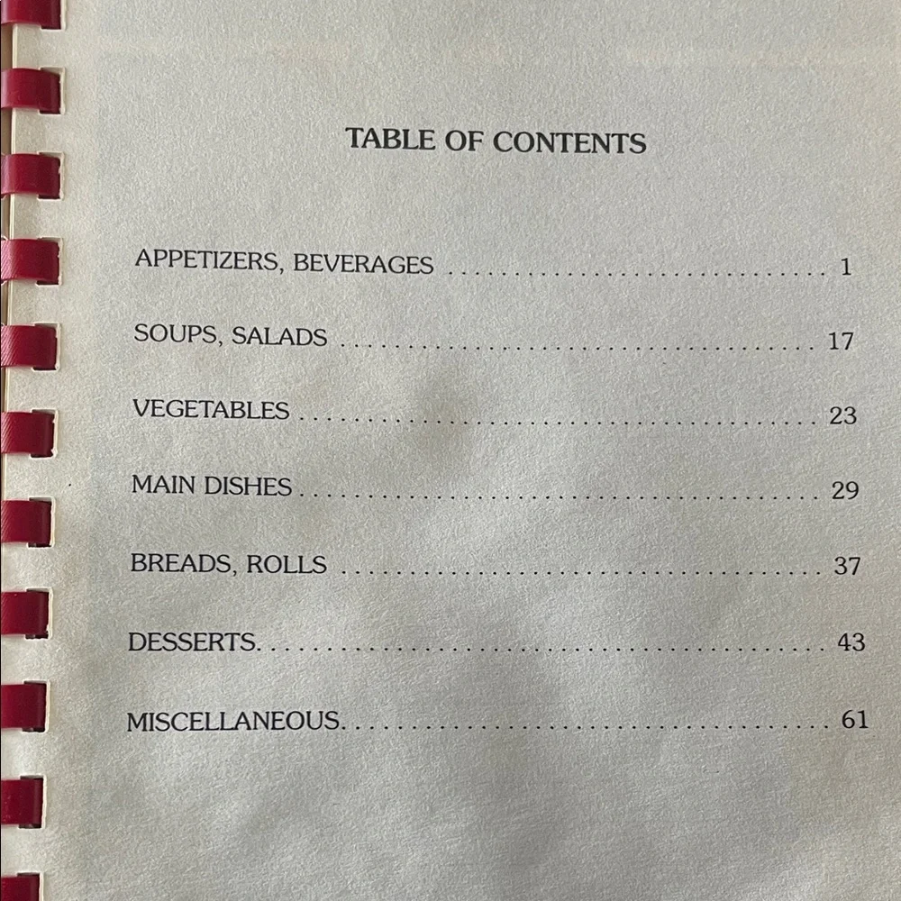 VTG Home Cookin' Recipes — Golden Leaf Festival Cookbook (Red Cover)